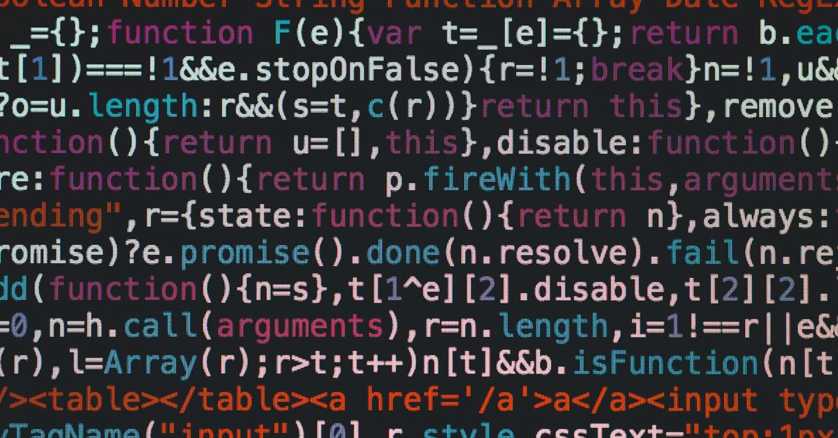 Lines of code on a monitor